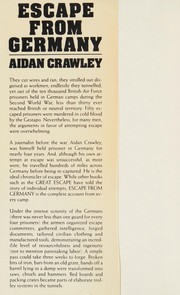 Cover of Escape from Germany by Aidan Crawley