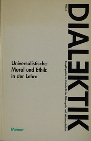 Cover of Universalistische Moral und Ethik in der Lehre by Arnim Regenbogen
