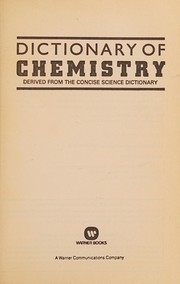 Cover of Dictionary of chemistry by Oxford University Press Staff