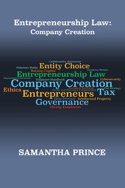 Front cover of Entrepreneurship Law by Samantha Prince