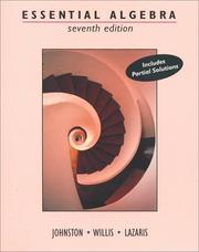 Cover of Essential algebra by C. L. Johnston