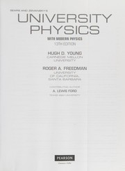 Front cover of Sears and Zemansky's University physics by Hugh D. Young