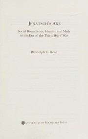 Cover of Jenatsch's Axe by Randolph C. Head