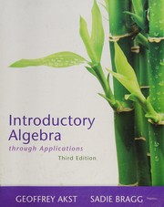 Cover of Introductory algebra through applications by Geoffrey Akst