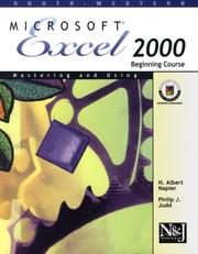 Cover of Microsoft Excel 2000 by H. Albert Napier