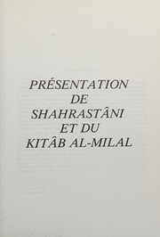 Cover of Milal wa-al-niḥal by Muḥammad ibn ʻAbd al-Karīm Shahrastānī