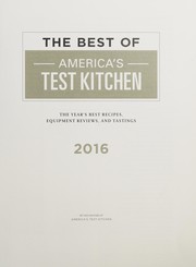 Cover of The best of America's Test Kitchen 2016 by America's Test Kitchen (Firm)