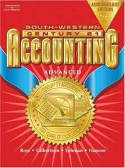 Front cover of Century 21 Accounting Anniversary Edition, Advanced Text by Kenton Ross