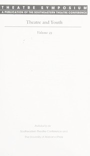 Front cover of Theatre Symposium, Vol. 23 by David S. Thompson