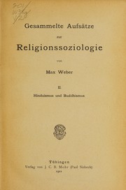 Front cover of Gesammelte Aufsätze zur Religionssoziologie by Max Weber