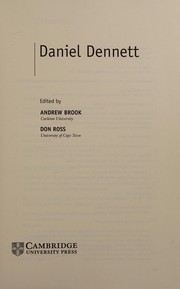 Cover of Daniel Dennett by Andrew Brook