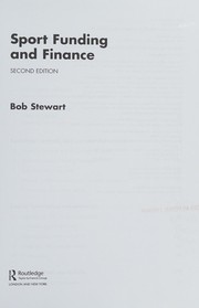 Front cover of Sport Funding and Finance by Bob Stewart