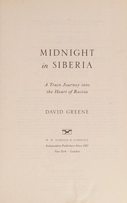 Cover of Midnight in Siberia by David Greene