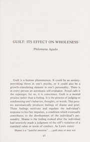 Front cover of Guilt by Psychotheological Symposium Aquinas Junior College, etc. 1979.