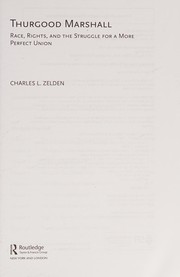 Cover of Thurgood Marshall by Charles L. Zelden