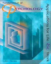 Front cover of Fundamentals of psychology by Joseph Culkin