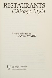 Cover of Restaurants Chicago-style by Unknown