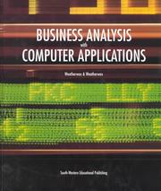 Cover of Business Analysis with Computer Applications by Jo Ann Weatherwax