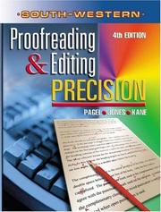 Cover of Proofreading and Editing Precision (with CD-ROM) by Larry G. Pagel
