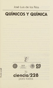 Front cover of Químicos y química by José Luis de los Ríos