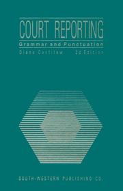 Cover of Court reporting by Diane Castilaw