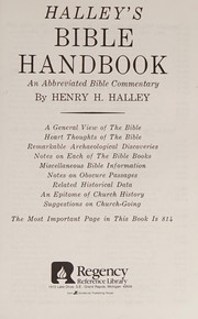 Front cover of Halley's Bible handbook by Henry Hampton Halley