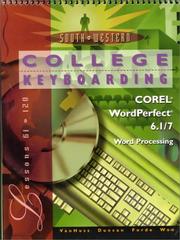 Front cover of College Keyboarding Corel WordPerfect 6.1/7 Word Processing by Susie H. VanHuss, PhD
