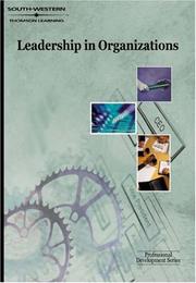 Front cover of Leadership in organizations by Ann A. Cooper