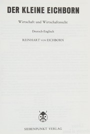 Cover of Der Kleine Eichborn by Reinhart von Eichborn
