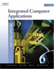 Cover of Integrated computer applications by Susie H. VanHuss, PhD