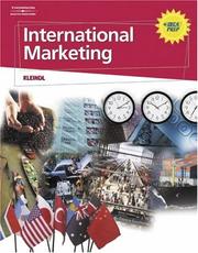 Front cover of International Marketing by Brad Kleindl