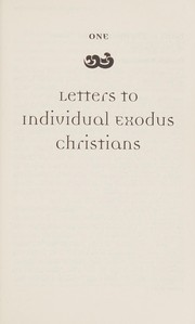Front cover of Letters to Exodus Christians by Edward M. Hays