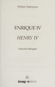 Cover of Enrique IV by William Shakespeare