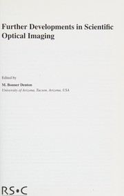 Front cover of Further developments in scientific optical imaging by International Conference on Scientific Optical Imaging (4th 1998 Georgetown, Cayman Islands)