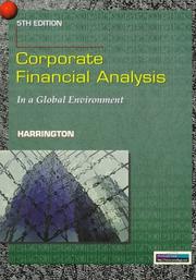 Front cover of Corporate financial analysis by Harrington, Diana R.