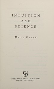 Cover of Intuition and science by Mario Bunge