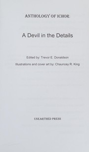 Front cover of Anthology of Ichor by Trevor E. Donaldson