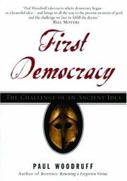 Cover of First Democracy by Paul Woodruff