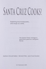Front cover of Santa Cruz cooks by Kathleen Driscoll Hallam