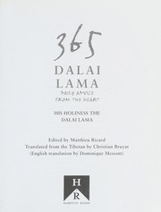 Cover of 365 Dalai Lama by His Holiness Tenzin Gyatso the XIV Dalai Lama