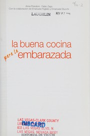 Front cover of La Buena Cocina Para La Embarazada by Anna Prandoni