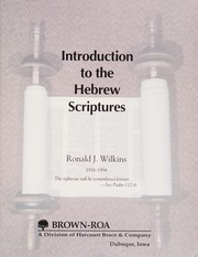 Cover of Introduction to the Hebrew scriptures by Ronald J. Wilkins