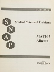 Cover of Math 3 by Robin Hobal
