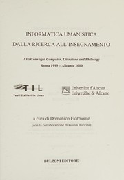 Front cover of Informatica umanistica by Computer, Literature and Philology (1999 and 2000 Rome, Italy and Alicante, Spain)