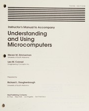 Front cover of Instructor's manual to accompany understanding and using microcomputers by Steven M. Zimmerman