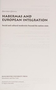 Front cover of Habermas and European Integration by Shivdeep Singh Grewal