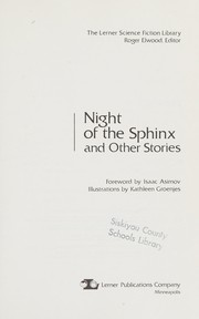Front cover of Night of the sphinx, and other stories by Roger Elwood