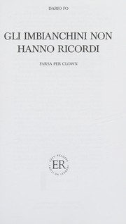 Front cover of Gli Imbianchini Non Hanno Ricordi (Facili Letture) by Dario Fo