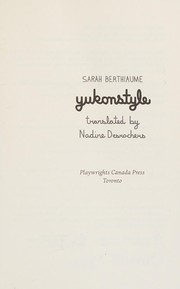 Cover of Yukonstyle by Sarah Berthiaume