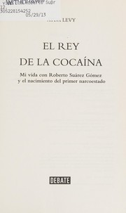 Cover of El rey de la cocaína by Ayda Levy